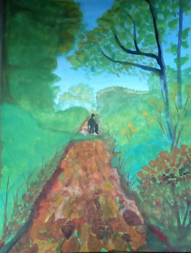 Christine P.  Newmillerdam walk, watercolour.